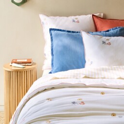 Somero Embroidered Cotton Vintage Duvet Cover - thumbnail 1