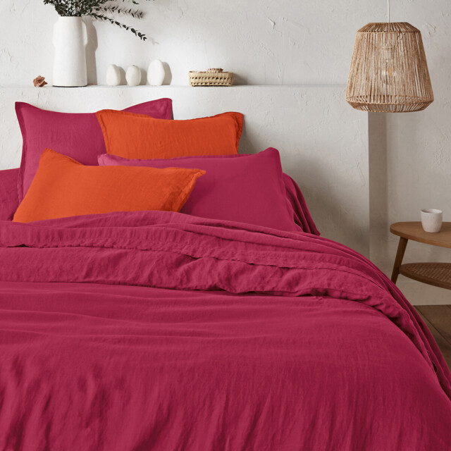 Linot Plain 100% Washed Linen Duvet Cover - image 1