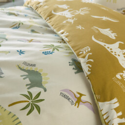 Alnis Child's Dinosaur Print Organic Cotton Duvet Cover - thumbnail 3