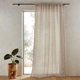 Plumaka Linen Mix Voile Curtain Panel
