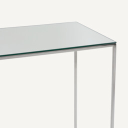 Mahaut Chrome-Plated Metal Mirrored Console Table - thumbnail 4