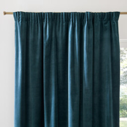 Velvet Curtain with Pencil Pleat and Wave