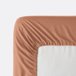 Tifly Plain Washed Cotton Fitted Sheet with 30cm Flap - thumbnail 4