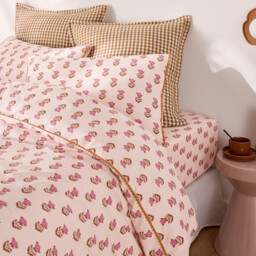 Dimani Washed Cotton Fitted Sheet with 30cm Flap - thumbnail 2