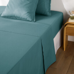 Scenario Plain Cotton Percale 200 Thread Count Flat Sheet - thumbnail 3