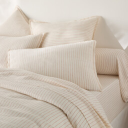 Linot Striped Washed Linen Pillowcase - thumbnail 3