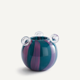 Celis Blown Glass Vase with 3 Bubbles H18cm - thumbnail 2