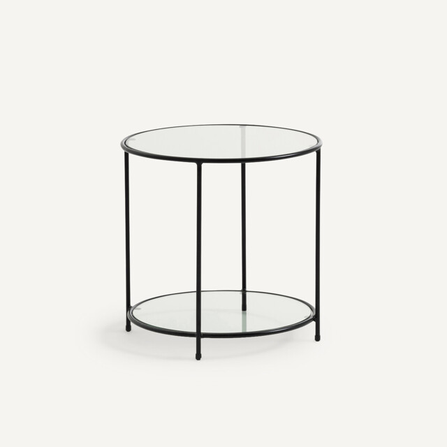 Sybil Tempered Glass Side Table - image 1
