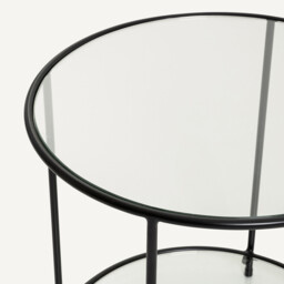 Sybil Tempered Glass Side Table - thumbnail 4