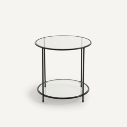 Sybil Tempered Glass Side Table - thumbnail 3