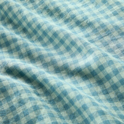Acélie Blue Washed Linen Flat Sheet - thumbnail 4