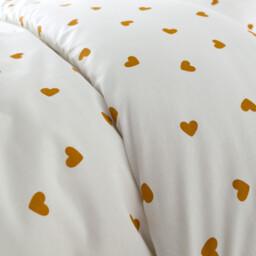 Scacco Caramel Child's Duvet Cover Set in 50% Recycled Cotton with Square Pillowcase - thumbnail 3