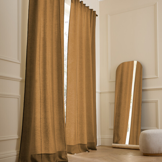 Tojos 100% Washed Linen Hidden Tab Curtain - image 1