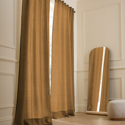 Tojos 100% Washed Linen Hidden Tab Curtain - thumbnail 1