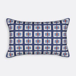 Mauro Cushion Cover in Embroidered Cotton 50x30cm