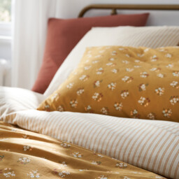 Francine Washed Cotton Duvet Cover - thumbnail 2