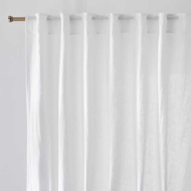 Onega Concealed Tab Top Curtain in Washed Linen - image 1