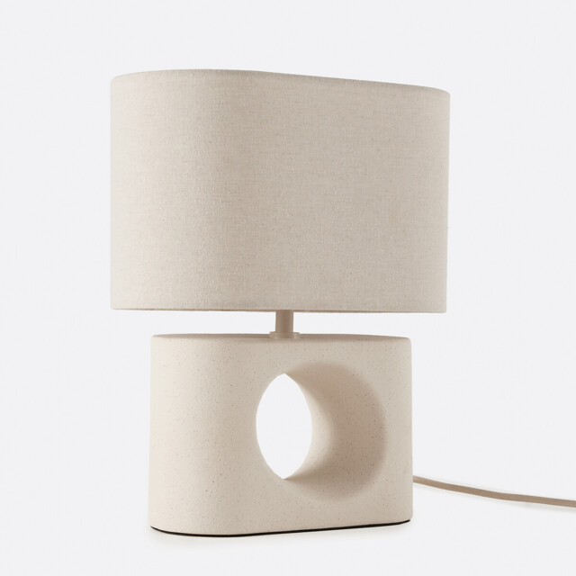 Gani Ceramic/Linen Table Lamp - image 1