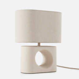 Gani Ceramic/Linen Table Lamp