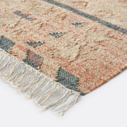 Navaja Aged Effect Kilim Jute Cotton Runner - thumbnail 2
