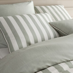 Bleuenna Striped Organic Cotton & Lyocell Duvet Cover - thumbnail 2