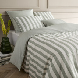 Bleuenna Striped Organic Cotton & Lyocell Duvet Cover - thumbnail 1
