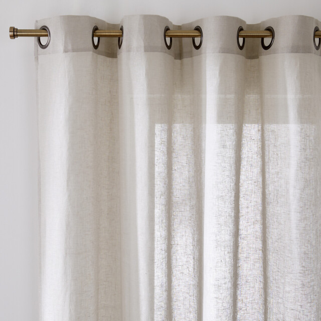 Onega Single Linen Voile Panel with Eyelets - image 1