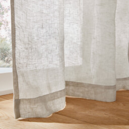 Onega Single Linen Voile Panel with Eyelets - thumbnail 3