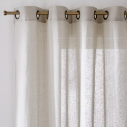 Onega Single Linen Voile Panel with Eyelets