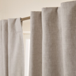 Private Blackout Curtain in Washed Linen with Concealed Tabs - thumbnail 4