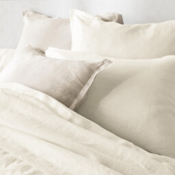 Linot 100% Washed Linen Fitted Sheet For Deep Mattresses (30cm) - thumbnail 3
