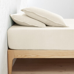 Linot 100% Washed Linen Fitted Sheet For Deep Mattresses (30cm) - thumbnail 1