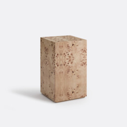 Loupita Elm Burl Veneer Side Table