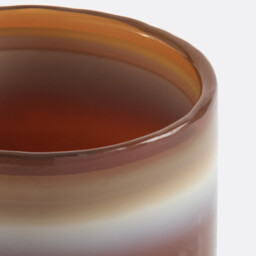 Orlan Tealight Holder in Coloured Glass H11cm - thumbnail 4