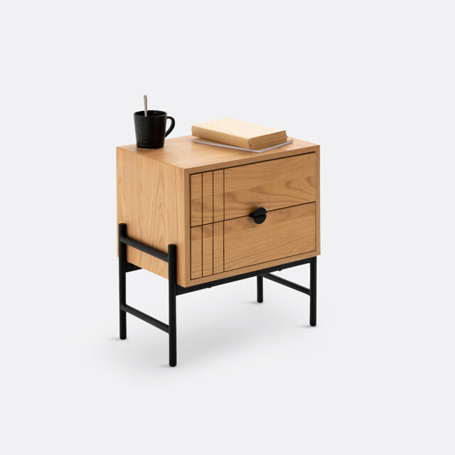 Clara 2-Drawer Bedside Table - image 1