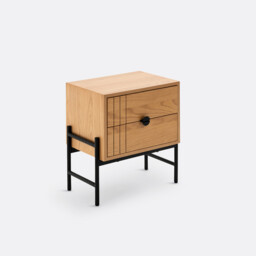 Clara 2-Drawer Bedside Table - thumbnail 3