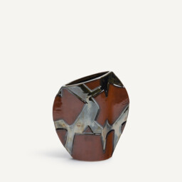 Iridyo Hand-Painted Ceramic Vase