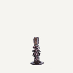 Qimera Candlestick in Hand-Blown Glass H23cm