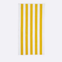 Hendaye Striped Velour Beach Towel - thumbnail 1