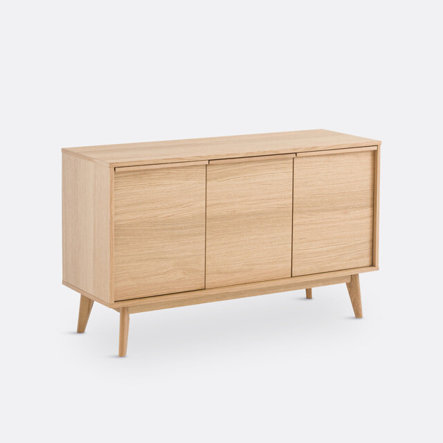 Aram Oak Veneer 3-Door Sideboard - image 1