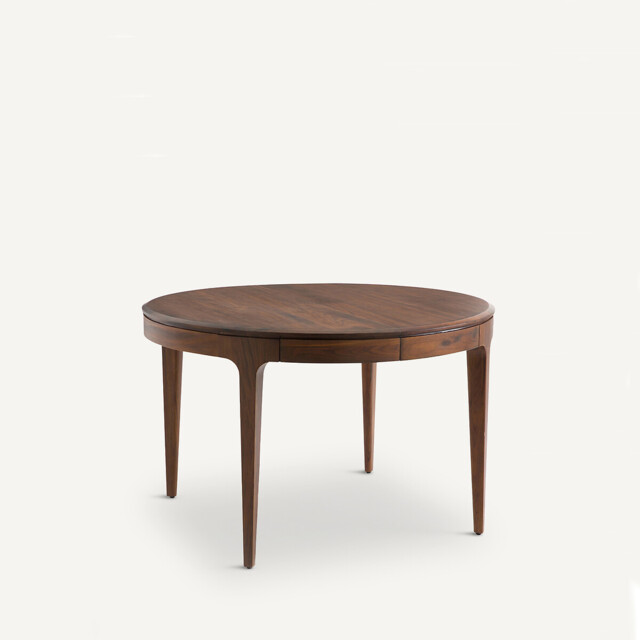 Sanara Walnut and Veneer Extendable Round Table - image 1