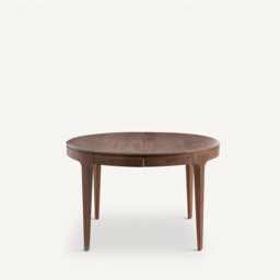 Sanara Walnut and Veneer Extendable Round Table - thumbnail 3