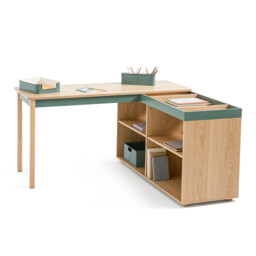 Lina Reversible Corner Desk with Storage
