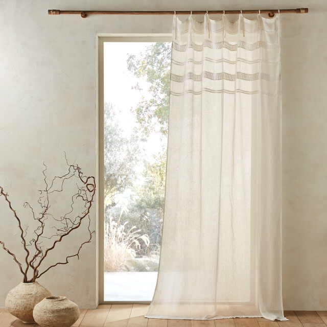 Lutz Linen/Lace Single Voile Panel - image 1