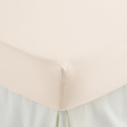 Annaba Plain Washed Cotton Fitted Sheet with 30cm Flap - thumbnail 3