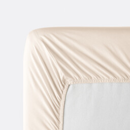 Annaba Plain Washed Cotton Fitted Sheet with 30cm Flap - thumbnail 4