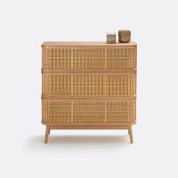 Laora Cane Chest of 3 Drawers - thumbnail 3