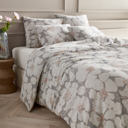 Tamia Organic Cotton Double Muslin Duvet Cover - thumbnail 1