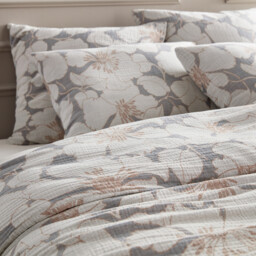 Tamia Organic Cotton Double Muslin Duvet Cover - thumbnail 2