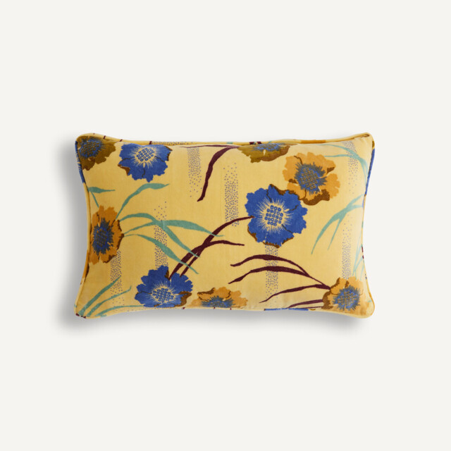 Mowan Printed Cotton Velour Rectangular Cushion Cover 50x30cm - image 1